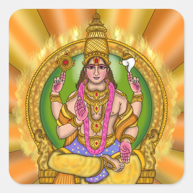 Lord Sun (Surya) Astrology Sticker (Front)