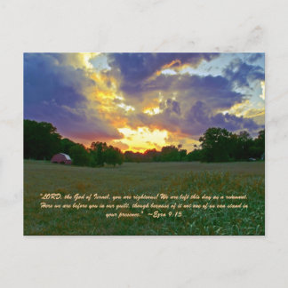 "LORD, the God of Israel, you are righteous! We ar Postcard