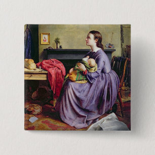 Lord, Thy Will Be Done, 1855 (oil on canvas) 15 Cm Square Badge