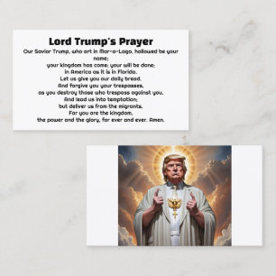 Lord Trump's Prayer for MAGA Business Card