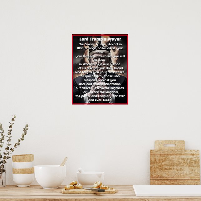Lord Trump's Prayer for MAGA Poster (Kitchen)