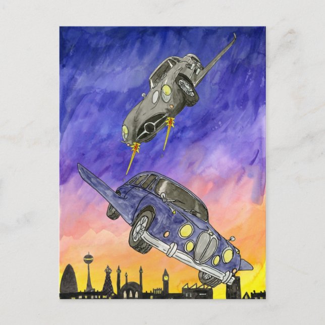 Lord Vernon pursues the Mervinettes Postcard (Front)