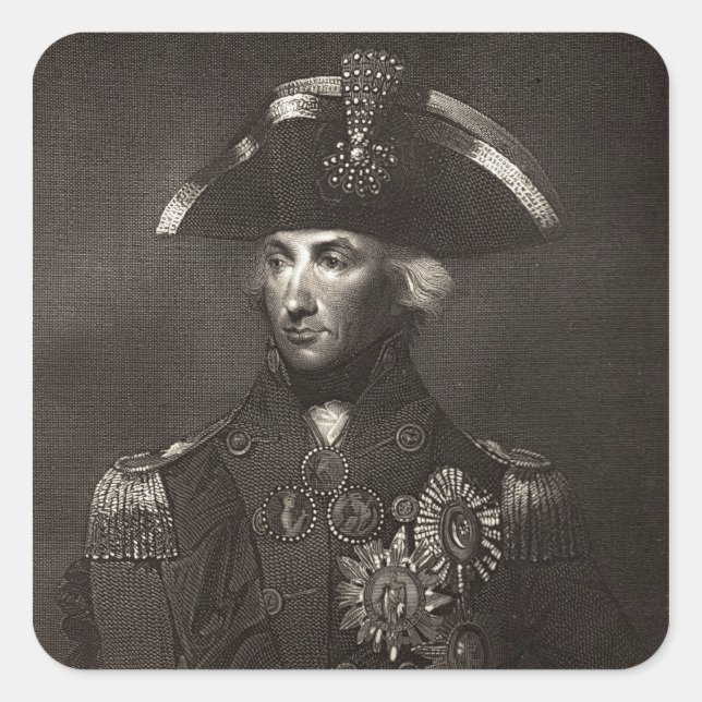 Lord Viscount Nelson Square Sticker (Front)