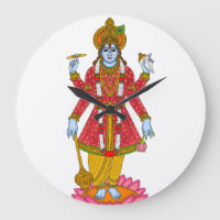 Lord Vishnu Clock – Divine Wall Art & Home Decor