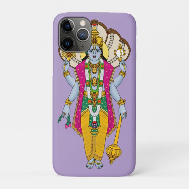 Lord Vishnu Phone Cover (Back)