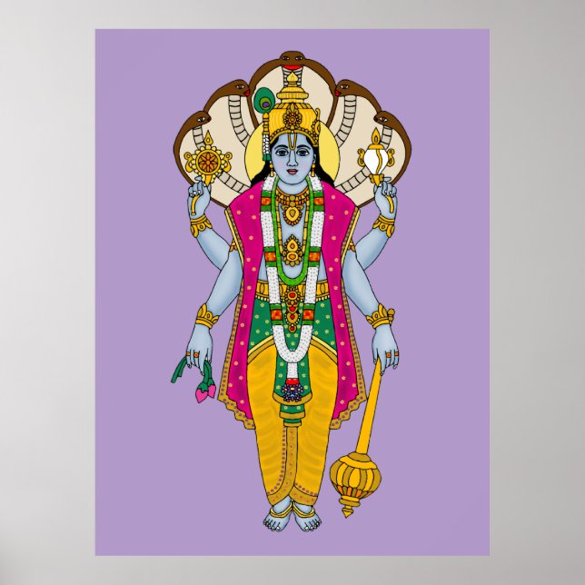 Lord Vishnu Poster (Front)