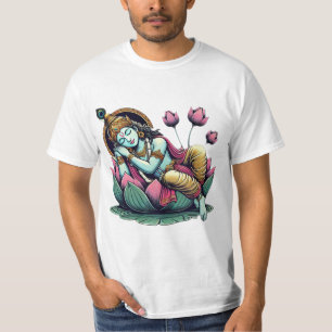 "Lord Vishnu Resting on the Lotus: Symbol of Cosmi T-Shirt