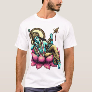 "Lord Vishnu Resting on the Lotus: Symbol of Cosmi T-Shirt