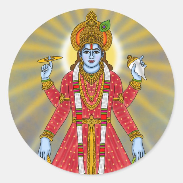 Lord Vishnu Sticker (Front)