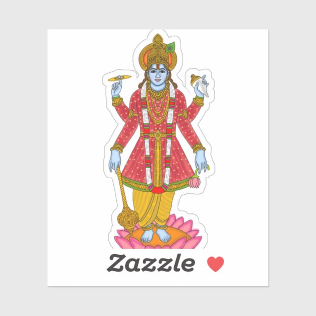 Lord Vishnu Sticker (Sheet)