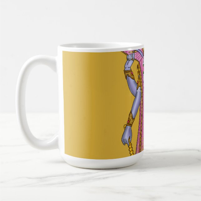 Lord Vishnu Wall  Coffee Mug (Left)