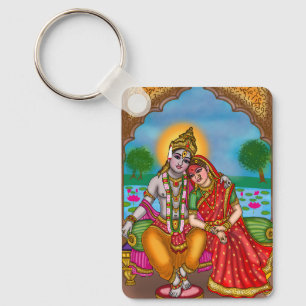 Lord Vitthal Rukmini Keychain