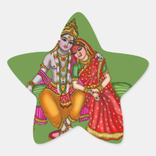 Lord Vitthal Rukmini Stickers