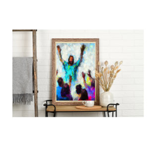 Lord We Need You Now Abstract Christian Art Poster
