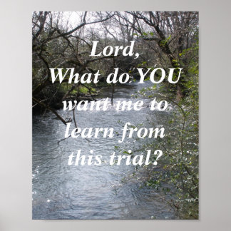 LORD, WHAT DO YOU WANT ME TO LEARN POSTER