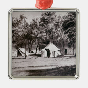 Lord Wolseley's Camp at Korti Metal Tree Decoration