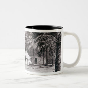 Lord Wolseley's Camp at Korti Two-Tone Coffee Mug
