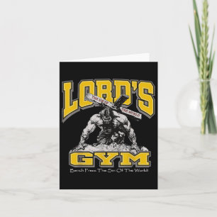 Lords Gym Bench Press The Sin Of The World2 Card