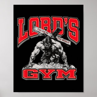 Lords Gym Bench Press The Sin Of The World, Christ Poster