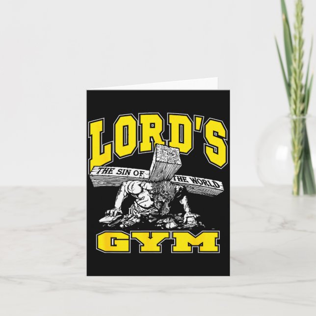 Lords Gym - Lord's The Sin Of World Jesus  Card (Front)