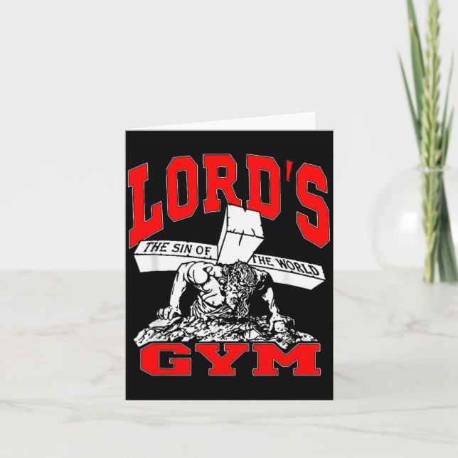 Lords Gym - Lord's The Sin Of World Jesus  Card (Front)