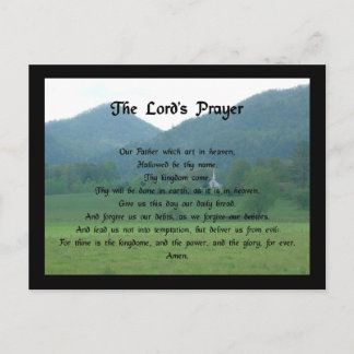 Lord's Prayer at Wolf Fork Valley Postcard