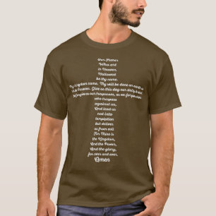 Lords Prayer Cross by Christian Believer Tees