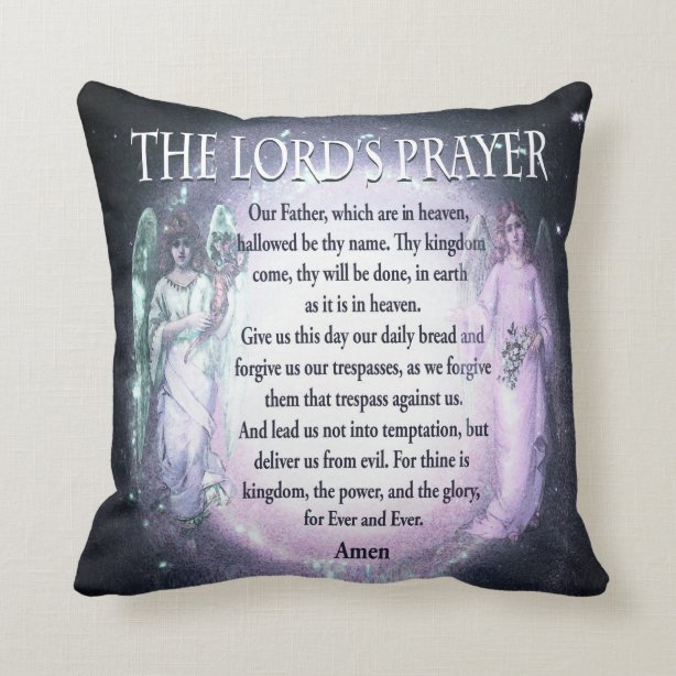 The Lords Prayer Cushions Decorative & Throw Cushions Zazzle UK
