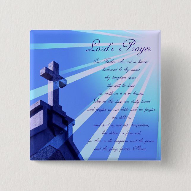 Lord's Prayer Design Pin (Front)
