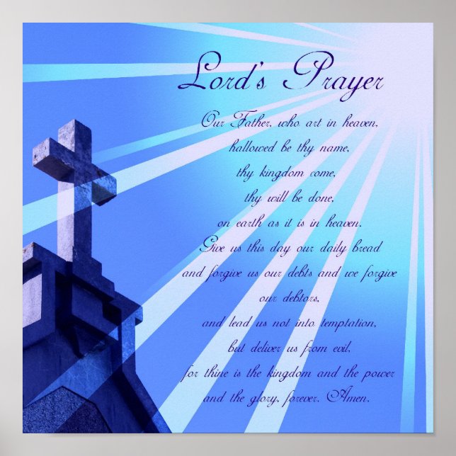 Lord's Prayer Design Poster (Front)