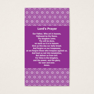 Lord's Prayer Evangelical Witness Cards