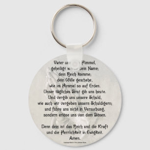 Lord's Prayer (German) Basic Button Keychain