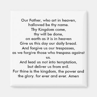 Lords prayer magnet