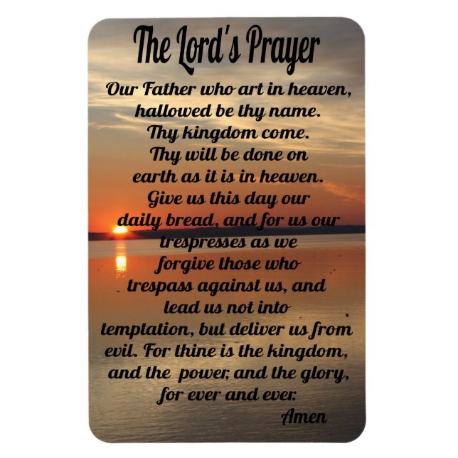 Lord's Prayer Magnet (Vertical)