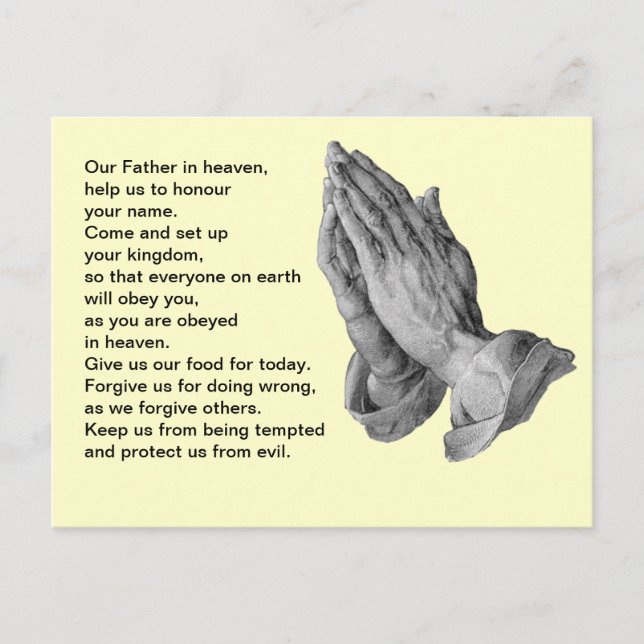Lord's Prayer Postcard (Front)