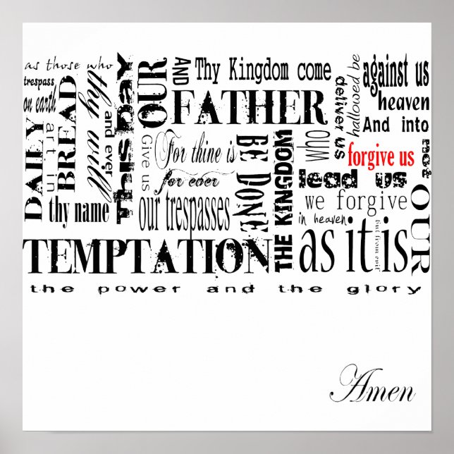 lords prayer poster (Front)
