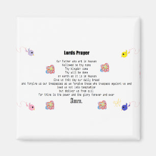 Lord's Prayer  Poster Magnet