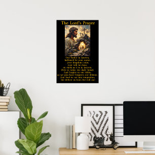Lord's Prayer Resurrection Dawn Salvation Artwork Poster