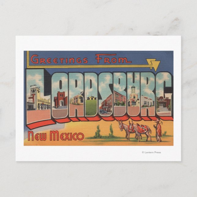 Lordsburg, New Mexico - Large Letter Scenes Postcard (Front)