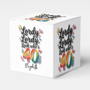 Lordy Lordy Look Who’s 40 Birthday Party Favour Box