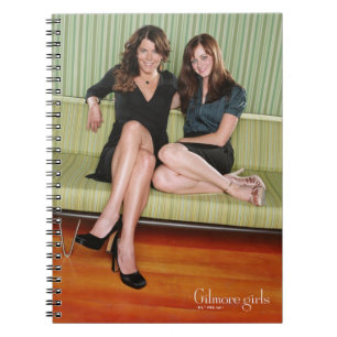Lorelai & Rory Sitting on Couch Portrait Notebook