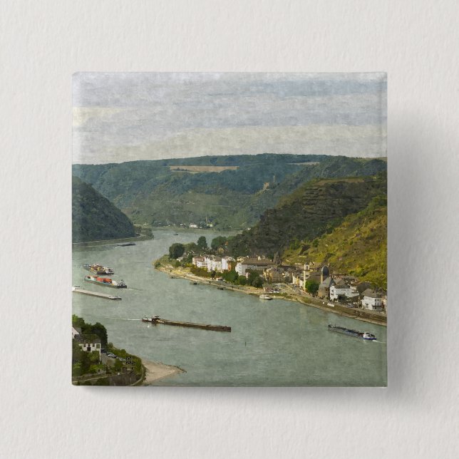 Lorelei 15 Cm Square Badge (Front)
