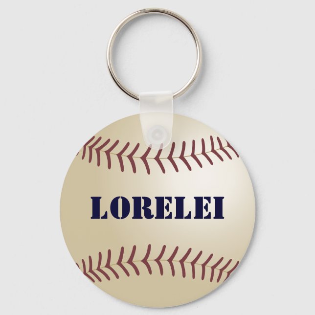 Lorelei Personalised Baseball Keychain - 369 (Front)