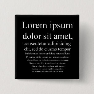 Lorem Ipsum 15 Cm Square Badge