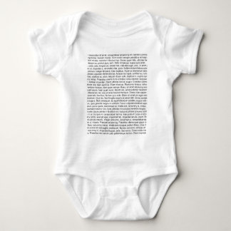 lorem ipsum Blindtext dummy text Baby Bodysuit