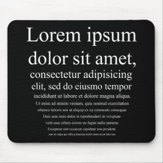 Lorem Ipsum Mouse Mat