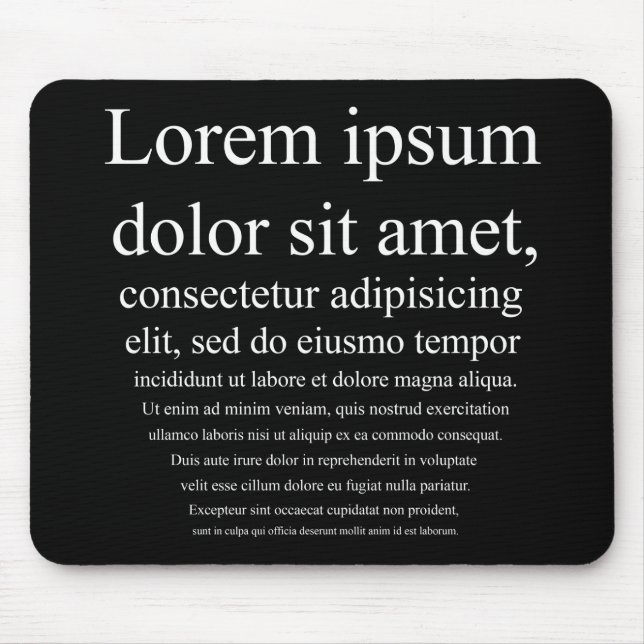 Lorem Ipsum Mouse Mat (Front)
