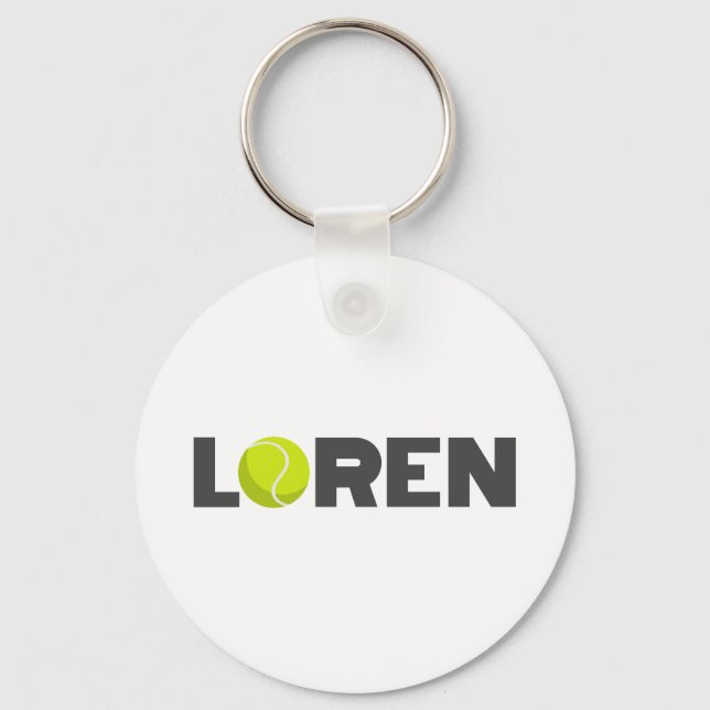 Loren Tennis Key Ring (Front)
