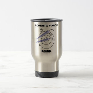 Lorentz Force Inside Electromagnetism Humour Travel Mug