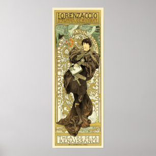 LORENZACCIO Theatre De Le Renaissance Old French Poster